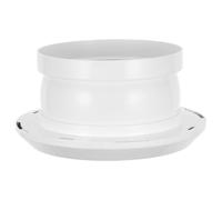 Angoily Cubierta de Ventilación Redonda de Abs para Conductos Centrales Diseño Esférico y Rejilla Integrada, Instalación Fácil para Estaciones y Ambientes Interiores