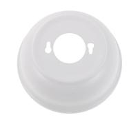 Angoily Cubierta Metálica de Color Claro para Lámpara de Ventilador de Techo, Dosel Decorativo Empotrable, Protector Resistente para Bombilla, Accesorio de Repuesto para Ventiladores