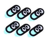 Angoily Cubierta para Cámara Web Portátil y Tableta Adhesiva, Set de 6 Fundas Protectoras Ultradelgadas Diseño Divertido, Protección contra Hacking y Privacidad para Uso Diario en Oficina