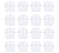 Angoily Cuencos Aperitivos Desechables, 50 Piezas De 250Ml Vasitos Para Postres, Vasos Desechables Con Tapa, Tazas Transparentes Para Postres Y Ensaladas Ideal Para Uso En Cocina 9.5X9.5Cm