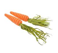 Angoily Decoración de Pascua 2 Piezas Zanahorias Decorativas de Jardín de 30 Cm, Zanahoria Suave de Espuma para Accesorios Fotográficos y Decoración Vegetal para Fiestas y Hogar