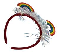 Angoily Diadema Arcoíris para Mujer Diseño Suave y Cómodo, Alta Resistencia Deformación, Adecuado para Fiestas y Accesorios del Mes del Orgullo