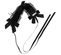 Angoily Diadema de Encaje Negra Estilo Lolita para Mujer y Niña Accesorio para Cosplay y Fiestas Temáticas Banda de Pelo Dulce y Ligera Decoración Gótica y Estilo Japones
