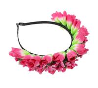 Angoily Diadema Floral de Tulipán Realista para Mujer Diseño Romántico y Elegante, Accesorios de Hadas para Boda y Fiestas, Material de Tela que No Tira del Cabello