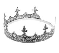 Angoily Diadema Metálica Clásica para Hombres Adultos, Ligera y Cómoda, Adecuada para Cosplay y Representaciones Escénicas, Color Plata Resistente al Desgaste