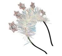 Angoily Diadema Navideña Copos Purpurina para Mujer Accesorio de Cabeza para Fiestas de Navidad y Cosplay de Festivales