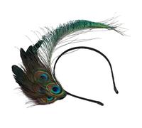 Angoily Diadema Plumas de Pavo Real Colores Combinados Tocado de Fiesta para Mujer Accesorio para Cabeza Adecuado para Bodas Carnavales y Cosplay