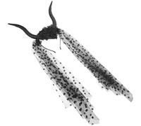 Angoily Diadema y Velo de Malla Negra Gótica con Cuernos de Oveja de Halloween Ligera y Cómoda para Fiestas y Disfraces Festivos