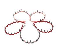 Angoily Diademas Peine de Dientes de Tiburón 5 Piezas Diseño Ondulado y Estampado de Leopardo Banda Cabello Unisex de Gasa y Plástico para Maquillaje y Cuidado del Color Color Aleatorio