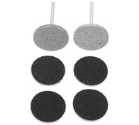 Angoily Discos de Lijado para Taladro de Uñas Eléctricos Rusos 2 Unidades con 4 Papel de Lija Reemplazables Brocas Planas para Manicura Profesional y Eliminación de Durezas