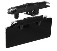 Angoily Disparadores De Juegos Para Teléfonos Móviles Ajustables, Activadores Táctiles Con Revestimiento De Silicona Para Gamers, Mando Compacto Negro Para Partidas Rápidas En Smartphone