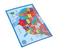 Angoily Educativo Usa para Póster Resistente Geografía Infantil para Aprendizaje y Escuela Diseño Atractivo para Estimular Interés y Enseñanza Fácil de Borrar