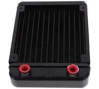 Angoily Enfriador de Agua para PC y Motocicleta, Sistema de Disipador de Calor Líquido Diy, Radiador de Aluminio 120 Mm 12 Tubos y Conexión G1/4, Refrigeración Líquida para CPU y Gpu