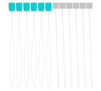 Angoily Enhebradores de Agujas Largos de 20 CM para Coser a Mano 20 Unidades Mango de Plástico Verde y Mango Adhesivo Herramienta para Enhebrar Hilo Accesorios de Costura y Bordado