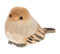 Angoily Escultura de Pájaro de Madera Artesanal Minimalista y Delicada para Decoración de Hogar en Estantes o Mesa, Fácil de Limpiar Varios Estilos