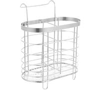 Angoily Escurridor de Cubiertos de Acero Inoxidable Colgante Soporte para Palillos Orificios de Drenaje Organizador de Utensilios de Cocina Ovalado 15X9X125 CM Práctico Contenedor
