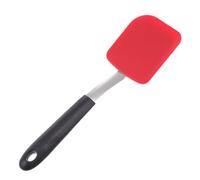 Angoily Espátula de Silicona Roja Mango de Acero Inoxidable, Utensilio de Cocina Antiadherente para Voltear y Mezclar, Resistente al Calor, Adecuado para Batería de Cocina y Uso Doméstico