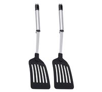 Angoily Espátulas de Cocina 2 Piezas Acero Inoxidable Ranuradas para Voltear y Saltear Alimentos Resistentes a Manchas Aptas para Uso Doméstico y Restaurante Utensilios Cocina