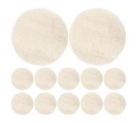 Angoily Esponjas Exfoliantes Faciales de Lufa 100% Natural 7 CM Pack de 12 Unidades Reutilizables para Limpieza y Desmaquillado Suaves y Compactas Ideales para Cuidado Diario y Spa en