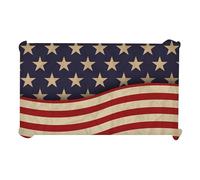Angoily Estadounidense Mantel Adorno para Mesa De America Flag Linen Table Cloth 4Th of July Mantel US Flag Table Patriotic Party Supplies Table Mat Party Table Cloth Party Decor
