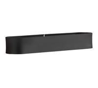Angoily Estante de Pared sin Perforaciones 30 Cm Negro, Soporte Metálico de Almacenamiento de Baño, Aluminio Resistente Antideslizante, Adhesivo Fuerte para Baño y Cocina, Estante