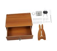 Angoily Estante Elevado para Computadora Elevador De Monitor para Escritorio Extensor De Escritorio para El Monitor Estante De Almacenamiento Accesorio De Escritorio Madera