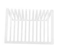 Angoily Estante Organizador para Libros y Cds De Hierro Hueco Triangular 20,8x20x12 Cm, Soporte Dividido 12 Ranuras para Archivadores, Revistero para Oficina y Hogar