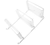 Angoily Estante Plegable de Acero Inoxidable Adhesivo para Baño, Organizador de Pared de 3 Niveles sin Taladro, Soporte para Champú, Gel y Artículos de Tocador, Almacenamiento Compacto