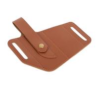 Angoily Estuche de cuero para guardar herramientas organizador de bolsillo bolsas bolsa de herramientas engranaje cinturón de herramientas ajustable cinturón para herramientas Light Brown