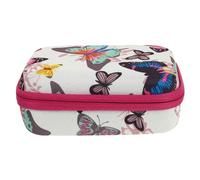 Angoily Estuche para Frascos de Aceites Esenciales 15 Compartimentos 10Ml Bolsa de Almacenamiento Cremallera Rosa Fucsia Protección a Prueba de Golpes para Viaje Portátil