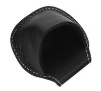 Angoily Estuche para Tizas de Billar Portátil PU Negro para Accesorios | Bolsa con Clip, Organiza Tiza y Complementos, para Salas de Juego y Clubes Profesionales