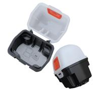 Angoily Estuche Portátil para 2 Faros Delanteros de Camping, Caja Resistente de Plástico para Almacenamiento y Protección, Juego 2 Piezas para Senderismo, Pesca y Actividades al Aire