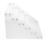 Angoily Expositor Acrílico de 6 Niveles Transparente Estante de Exhibición Escalonado para Tarjetas Coleccionables Tarjetero Multifuncional Grande 327X311X244 CM Soporte de