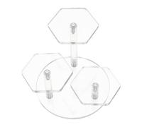 Angoily Expositor de Acrílico Transparente para Joyas 3 Niveles, Práctico y Resistente para Decorar el Hogar Entrada