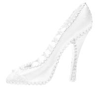 Angoily Expositor para Joyas Diseño de Zapato de Tacón Alto, Organizador de Anillos y Pendientes de Resina, Soporte Decorativo para Collar y Anillos, Adecuado para Hogar y Tienda