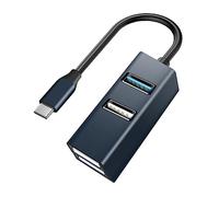 Angoily Extensor Tipo c Concentrador USB-c De Aleación De Aluminio Adaptador De Concentrador USB Multipuerto para Uso Oficina