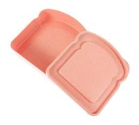 Angoily Fiambrera Portátil para Sándwiches Tapa Hermética de Plástico Rosa, Caja Reutilizable para Picnic y Almacenamiento de Snacks al Aire Libre