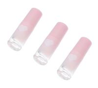 Angoily Frascos Roll-On de Vidrio Grueso 5 Ml Set de 3 Unidades Diseño Degradado Rosa Envases Compactos para Aceites Esenciales y Perfumes Portátiles para Viaje y Cuidado Cosmético