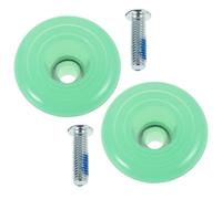 Angoily Frenos para Patines de Cuatro Ruedas, Tapones de Poliuretano en Juego de 2 Piezas, Pastillas de Freno Potencia de Frenado para Patinaje Seguro en Pista, Compatibles Patines Dobles