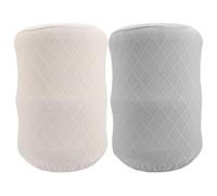 Angoily Funda Elástica para Garrafón de Agua 2 Piezas Beige y Gris Cubierta Protectora de Tela Resistente para Cubo y Dispensador Uso Doméstico y Oficina Funda para Contenedor de Agua