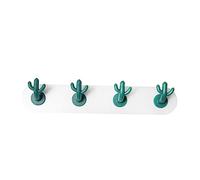 Angoily Gancho Adhesivo con Ganchos Forma de Cactus Resistente Perforaciones Colgador Multifuncional para Pared Fácil Instalación sin Herramientas para Organizar Llaves y Accesorios
