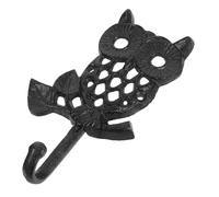 Angoily Gancho de Hierro Fundido Gancho Decorativo Versátil Diseño Artístico de Búho para Pared para Llaves, Toallas y Sombreros en Salas y Cocina