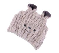 Angoily Gorro Absorbente para Secar el Pelo de Ñiño Gorro de Toalla Rápido y Talla Pequeña Color Sonrisa Crema Adecuado para Baño y Cuidado Infantil