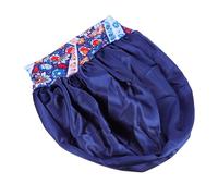 Angoily Gorro de Baño Grande de Satén Banda Elástica para Dormir Mujer, Accesorio Delicado y Sedoso Adecuado para Cuidar el Cabello y Mantener la Cabeza Caliente