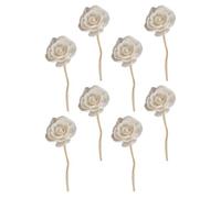 Angoily Herramienta De Difusor 8 Piezas Difusor de Flores de Ca?a- 8 en Varillas as de Madera con Flor de Rosa- Varillas as de Aceite de as de Ratán para La Aroma Rattans