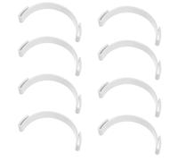 Angoily Herramienta para Doblar ala de Gorra de Béisbol y Sombrero de Sol, Moldeador Plástico de Color Claro 16 Piezas con Insertos Adhesivos, Restaurador de ala para Uso Portátil Aire