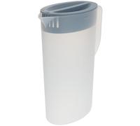 Angoily Hervidor de Agua Fría de Plástico PP Grande Tapa Azul Jarra de Agua de Gran Capacidad para Hogar y Bebidas Frías Tetera Resistente y Fácil de Limpiar Adecuado para Reutilizable