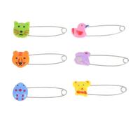Angoily Imperdibles De Animalito Para Ñiño 30 Piezas Cabeza De Plástico Color Animal Broches De Seguridad Para Pañales Reutilizables Uso Infantil y Cuidado Diario