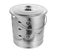 Angoily Incinerador de Papel Moneda de Acero Inoxidable, Cubo para Quemar, Resistente al Calor, Uso Doméstico y Culto Tradicional Chino