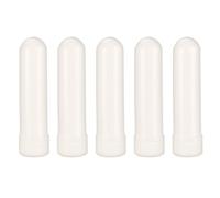 Angoily Inhaladores Nasales de Aromaterapia Aceites Blancos Recargables 5 Piezas de Plástico para Abrir Fosas Nasales, Simple para y Trabajo